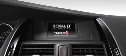 
														
														2. NAVIGACIJOS ĮRANGA CARMINAT TOMTOM® LIVE														Carminat TomTom® Live– tai nauja 
integruota RENAULT navigacijos 
sistema, leidžianti palaikyti ryšį su 
visu pasauliu. Ši sistema, kuria ypač 
paprasta naudotis, turi daugybę 
praktiškų funkcijų, kurios yra 
valdomos per centrinį valdymo pultą. 
Paprasta naudoti TomTom® Home 
funkcija leidžia pasinaudoti įvairiomis 
interneto paslaugomis
													